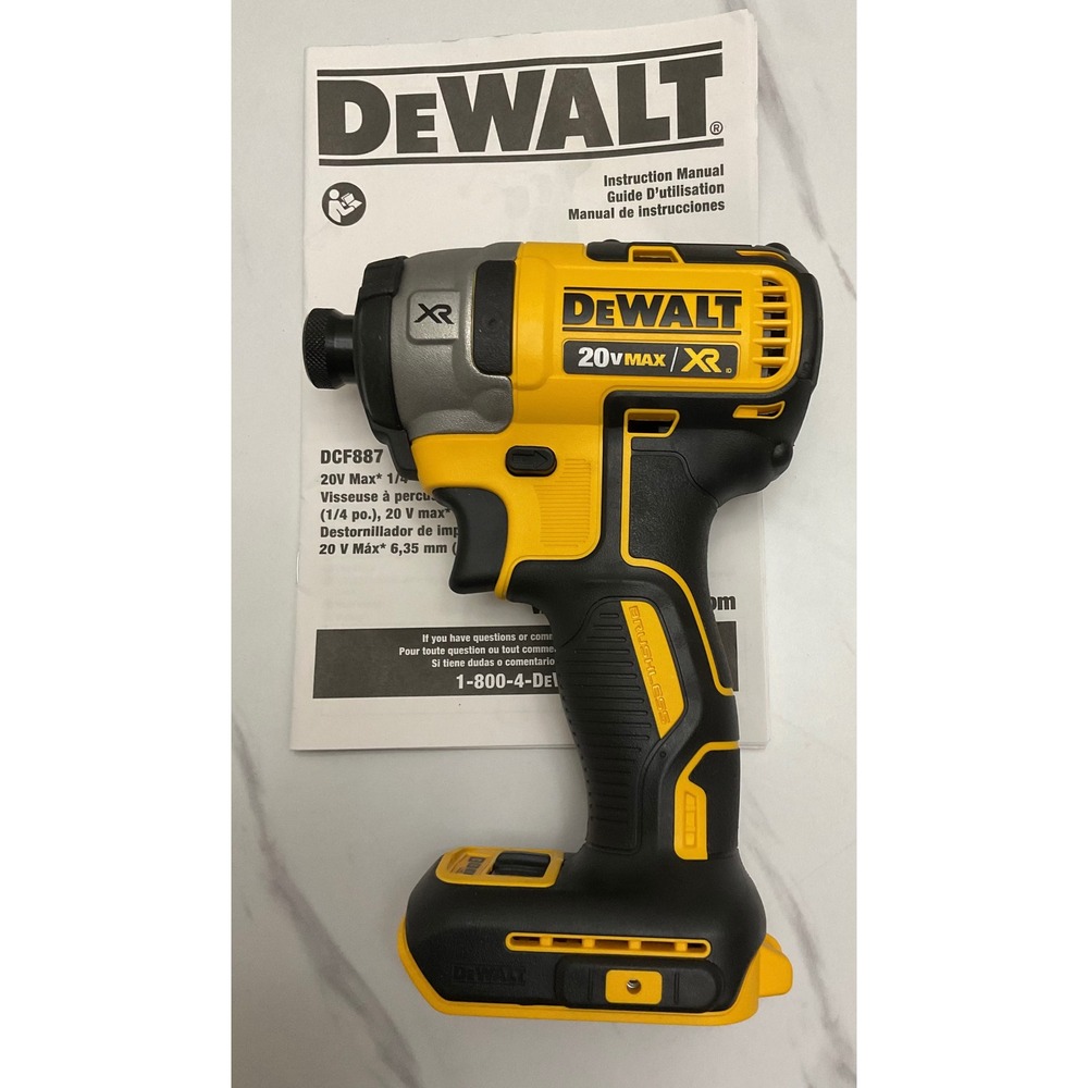 DeWalt DCF887 20V MAX XR Brushless 1/4 in Cordless Impact Driver Tool Only